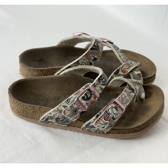 Birkenstock Mayari Kids Girls Sandals, Light Pink Birko-Flor, Size 28 - Picture 4 of 12